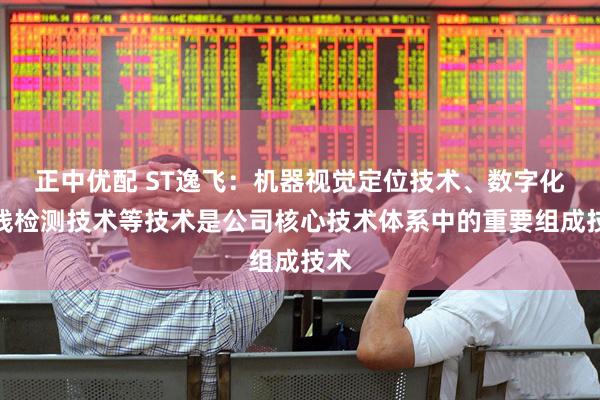 正中优配 ST逸飞：机器视觉定位技术、数字化在线检测技术等技术是公司核心技术体系中的重要组成技术